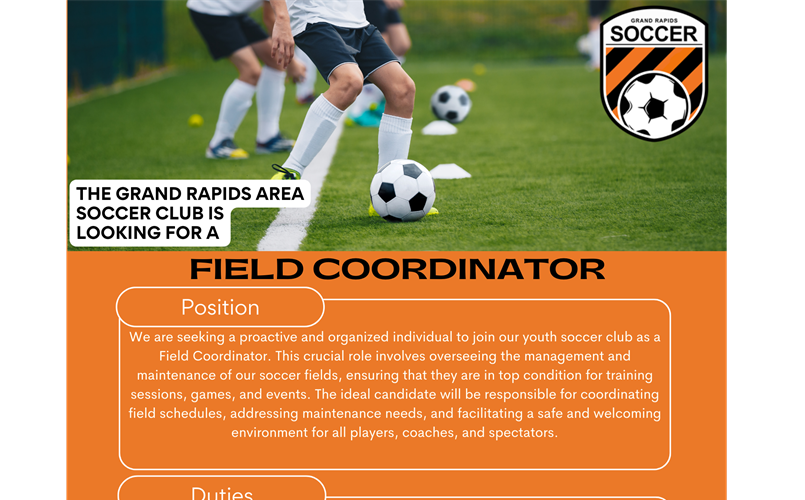 We are looking for a Field Coordinator!